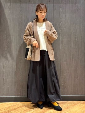 「SHOO・LA・RUE（シューラルー）のアイテム（Tシャツ/カットソー）」を使った、meiさん（レディース・153cm）の秋コーディネート