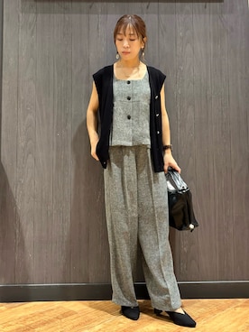 「アイテム（セットアップ）」を使った、meiさん（レディース・153cm）の秋コーディネート