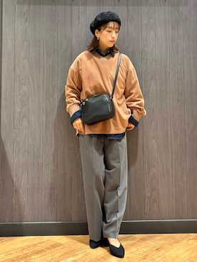 「SHOO・LA・RUE（シューラルー）のアイテム（Tシャツ/カットソー）」を使った、meiさん（レディース・153cm）の秋コーディネート