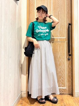 「スポサン」｜meiさん（レディース・153cm）の夏コーディネート