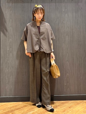 「アイテム（タンクトップ）」を使った、meiさん（レディース・153cm）の夏コーディネート