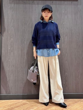 「Lee（リー）のアイテム（バッグ）」を使った、meiさん（レディース・153cm）の春コーディネート