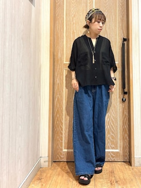 「スポサン」｜meiさん（レディース・153cm）の夏コーディネート