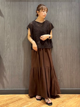 「DRESKIP（ドレスキップ）のアイテム」を使った、meiさん（レディース・153cm）の夏コーディネート