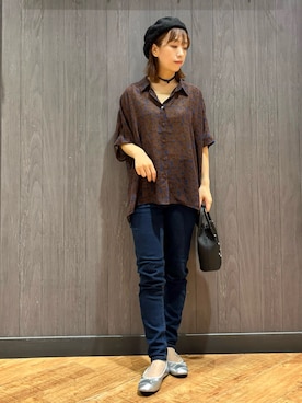 「SHOO・LA・RUE（シューラルー）のアイテム」を使った、meiさん（レディース・153cm）の秋コーディネート