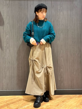 「SHOO・LA・RUE（シューラルー）のアイテム」を使った、meiさん（レディース・153cm）の秋コーディネート