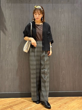 「アイテム（シャツ/ブラウス）」を使った、meiさん（レディース・153cm）の夏コーディネート