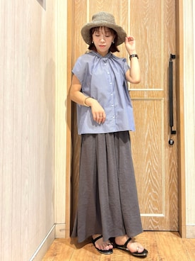 「スカーチョ」｜meiさん（レディース・153cm）の夏コーディネート