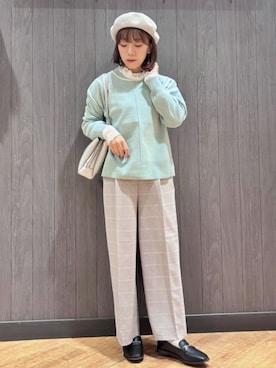 「Airpapel（エアパペル）のアイテム」を使った、meiさん（レディース・153cm）の春コーディネート