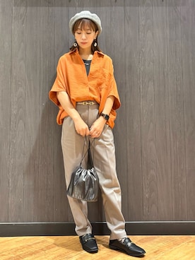 「アイテム（その他シューズ）」を使った、meiさん（レディース・153cm）の秋コーディネート