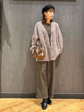 「DRESKIP（ドレスキップ）のアイテム」を使った、meiさん（レディース・153cm）の冬コーディネート