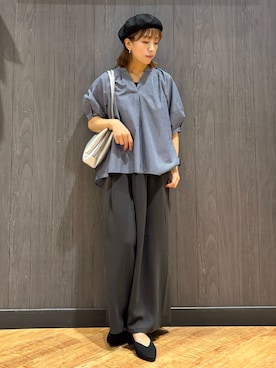 「Cutie Blonde（キューティーブロンド）のアイテム（タンクトップ）」を使った、meiさん（レディース・153cm）の秋コーディネート