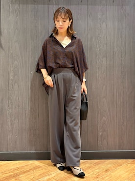 「アイテム（タンクトップ）」を使った、meiさん（レディース・153cm）の夏コーディネート