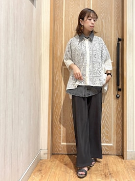 「アイテム（サンダル、その他）」を使った、meiさん（レディース・153cm）の夏コーディネート