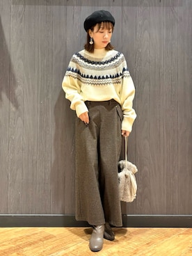 「DRESKIP（ドレスキップ）のアイテム」を使った、meiさん（レディース・153cm）の冬コーディネート