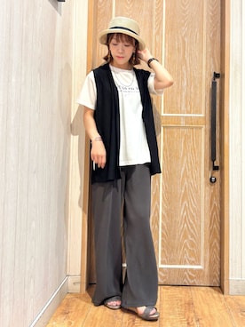 「ジレ」｜meiさん（レディース・153cm）の夏コーディネート