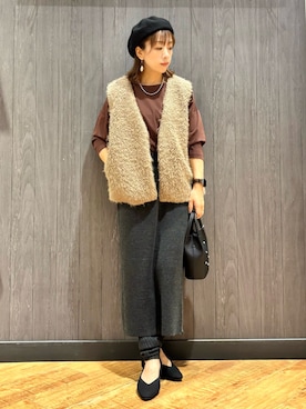 「SHOO・LA・RUE（シューラルー）のアイテム」を使った、meiさん（レディース・153cm）の秋コーディネート