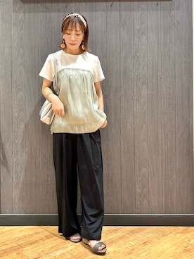 「DRESKIP（ドレスキップ）のアイテム」を使った、meiさん（レディース・153cm）の夏コーディネート