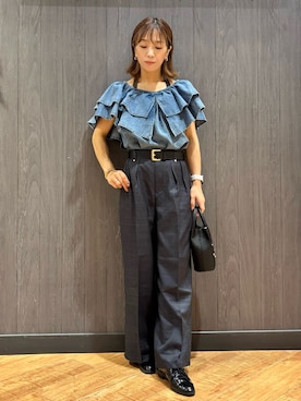 「SHOO・LA・RUE（シューラルー）のアイテム」を使った、meiさん（レディース・153cm）の夏コーディネート