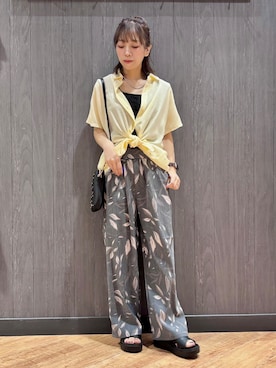「SHOO・LA・RUE（シューラルー）のアイテム（その他パンツ）」を使った、meiさん（レディース・153cm）の夏コーディネート