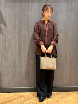 「アイテム（タンクトップ）」を使った、meiさん（レディース・153cm）の秋コーディネート