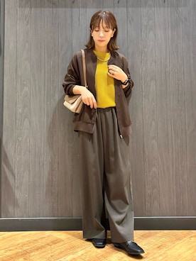 「アイテム（ブルゾン）」を使った、meiさん（レディース・153cm）の秋コーディネート
