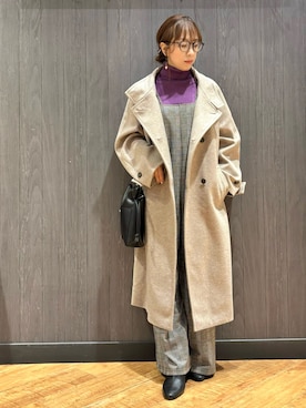 「アイテム（オールインワン・サロペット）」を使った、meiさん（レディース・153cm）の秋コーディネート