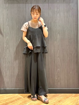 「アイテム（パンツ）」を使った、meiさん（レディース・153cm）の夏コーディネート