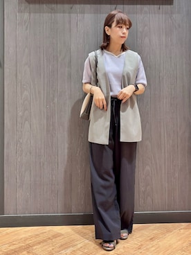 「お仕事コーデ」｜meiさん（レディース・153cm）の夏コーディネート