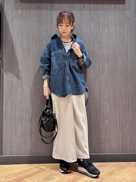 「Lee（リー）のアイテム（バッグ）」を使った、meiさん（レディース・153cm）の春コーディネート