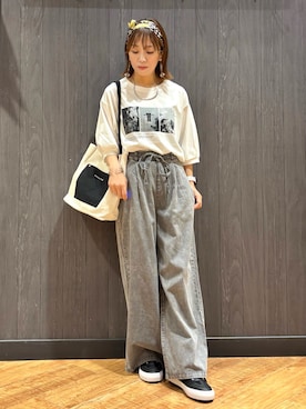 「アイテム（ネックレス）」を使った、meiさん（レディース・153cm）の夏コーディネート