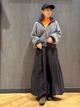 「アイテム（Tシャツ/カットソー）」を使った、meiさん（レディース・153cm）の秋コーディネート