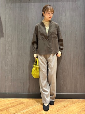 「SHOO・LA・RUE（シューラルー）のアイテム（その他パンツ）」を使った、meiさん（レディース・153cm）の秋コーディネート
