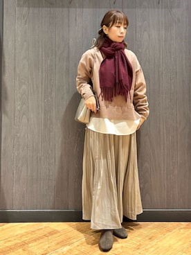 「DRESKIP（ドレスキップ）のアイテム」を使った、meiさん（レディース・153cm）の冬コーディネート