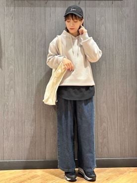 「Airpapel（エアパペル）のアイテム」を使った、meiさん（レディース・153cm）の冬コーディネート