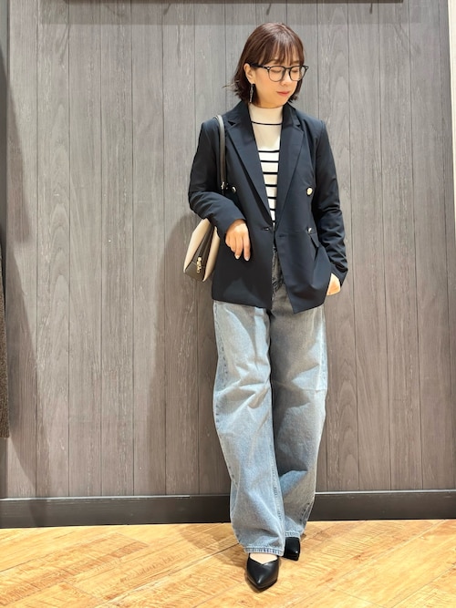 【セットアップ可能】サッと軽やかに羽織りやすいWブレストジャケット