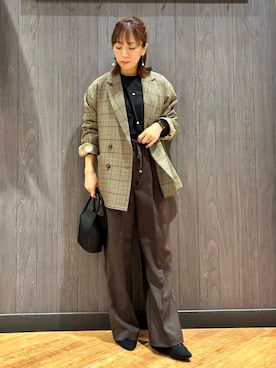 「SHOO・LA・RUE（シューラルー）のアイテム」を使った、meiさん（レディース・153cm）の秋コーディネート