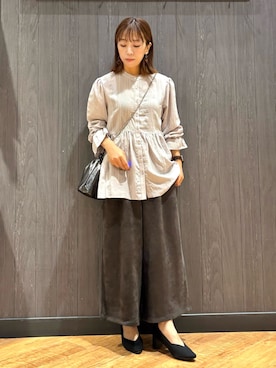 「SHOO・LA・RUE（シューラルー）のアイテム」を使った、meiさん（レディース・153cm）の秋コーディネート