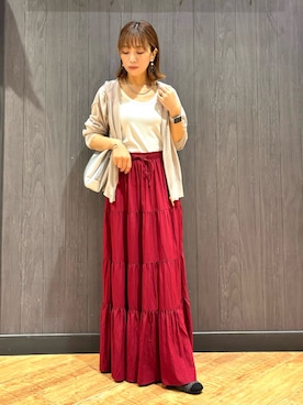 「アイテム（その他シューズ）」を使った、meiさん（レディース・153cm）の夏コーディネート