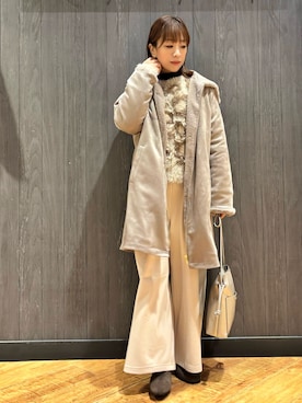 「Cutie Blonde（キューティーブロンド）のアイテム」を使った、meiさん（レディース・153cm）の冬コーディネート