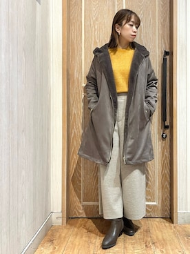 「DRESKIP（ドレスキップ）のアイテム（その他アウター）」を使った、meiさん（レディース・153cm）の冬コーディネート