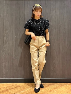 「SHOO・LA・RUE（シューラルー）の【軽量】ふわっと軽い3層ショルダーバッグ（ショルダーバッグ）」を使った、meiさん（レディース・153cm）の秋コーディネート