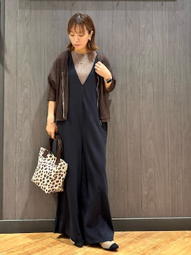 「アイテム（ブルゾン）」を使った、meiさん（レディース・153cm）の夏コーディネート