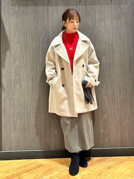 「アイテム（手袋）」を使った、meiさん（レディース・153cm）の秋コーディネート