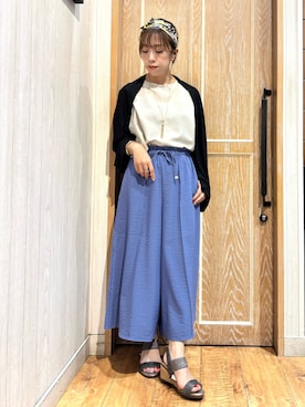 「スカーチョ」｜meiさん（レディース・153cm）の夏コーディネート