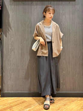 「DRESKIP（ドレスキップ）のアイテム」を使った、meiさん（レディース・153cm）の夏コーディネート
