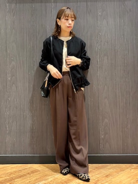 「SHOO・LA・RUE（シューラルー）のアイテム（その他パンツ）」を使った、meiさん（レディース・153cm）の秋コーディネート