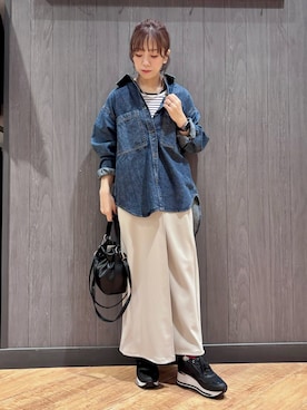 「Lee（リー）のアイテム」を使った、meiさん（レディース・153cm）の春コーディネート