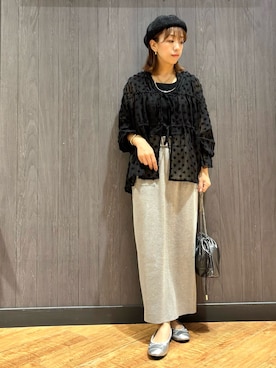 「アイテム（タンクトップ）」を使った、meiさん（レディース・153cm）の秋コーディネート