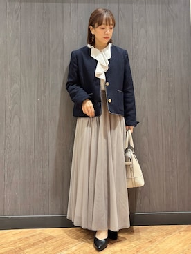 「入学式コーデ」｜meiさん（レディース・153cm）の冬コーディネート